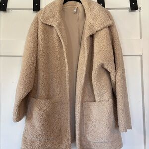 Z Supply Warm Beige Teddy Jacket